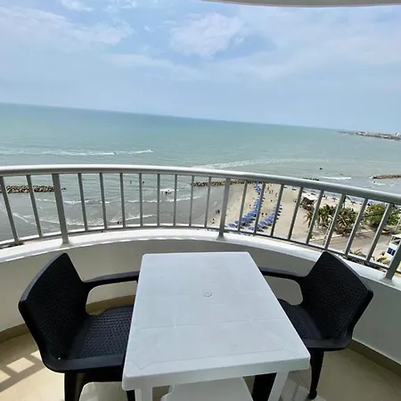 2p1-al2 Apartamento De 2 Alcobas Frente Al Mar Con Aire Acondicionado Y Wifi Cartagena