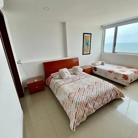 2p1-al2 Apartamento De 2 Alcobas Frente Al Mar Con Aire Acondicionado Y Wifi *