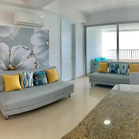 2p1-al2 Apartamento De 2 Alcobas Frente Al Mar Con Aire Acondicionado Y Wifi