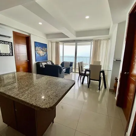 2p1-al2 Apartamento De 2 Alcobas Frente Al Mar Con Aire Acondicionado Y Wifi