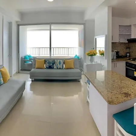 2p1-al2 Apartamento De 2 Alcobas Frente Al Mar Con Aire Acondicionado Y Wifi