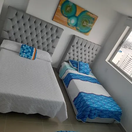 2p1-al2 Apartamento De 2 Alcobas Frente Al Mar Con Aire Acondicionado Y Wifi Apartamento *