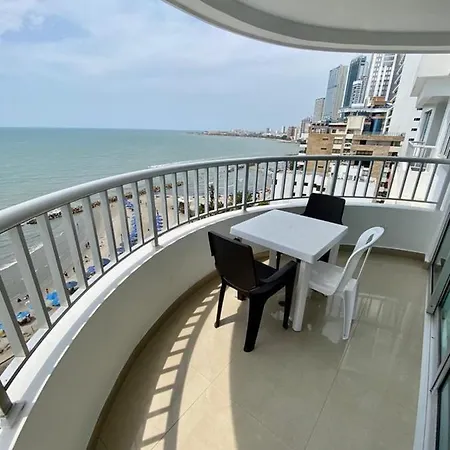 2p1-al2 Apartamento De 2 Alcobas Frente Al Mar Con Aire Acondicionado Y Wifi