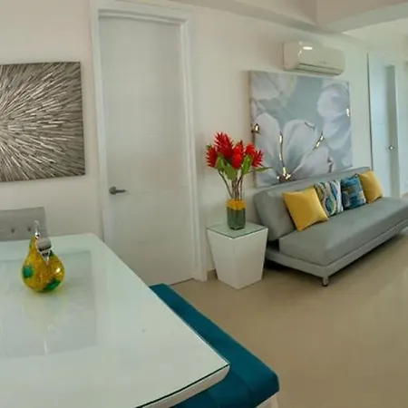 Apartamento 2p1-al2 Apartamento De 2 Alcobas Frente Al Mar Con Aire Acondicionado Y Wifi Cartagena