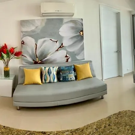 2p1-al2 Apartamento De 2 Alcobas Frente Al Mar Con Aire Acondicionado Y Wifi Apartamento