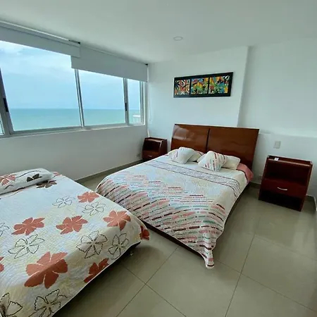 2p1-al2 Apartamento De 2 Alcobas Frente Al Mar Con Aire Acondicionado Y Wifi Apartamento Cartagena